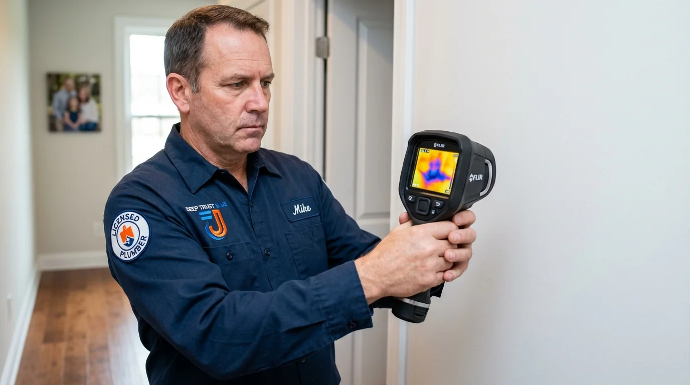 Thermal imaging leak detection by Johns Plumbing LLC in Howell